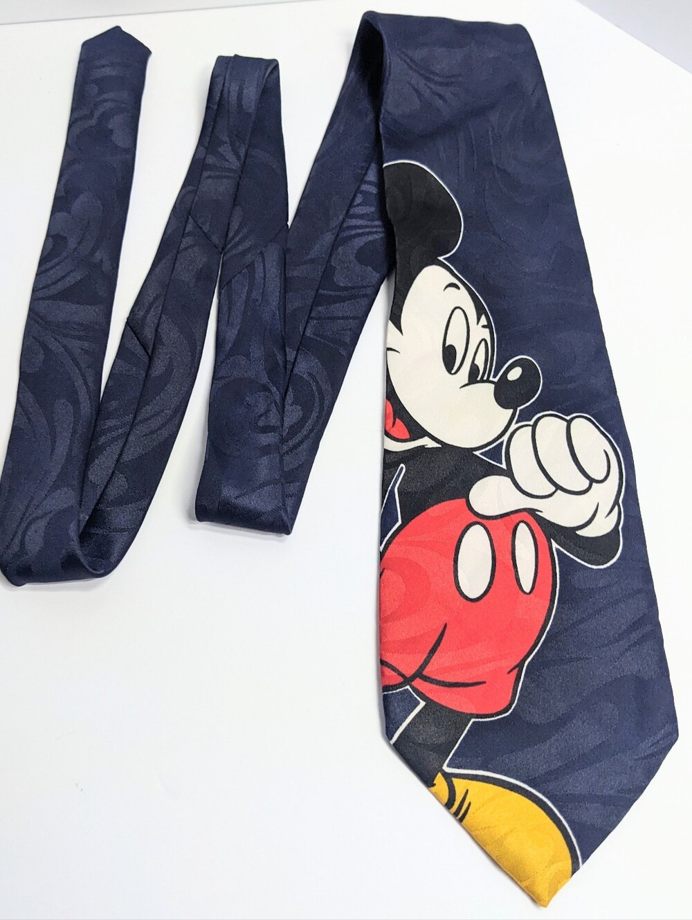 Disney Vintage Mickey Mouse Necktie, Mickey Unlimited By Balancine, Blue, 1990s